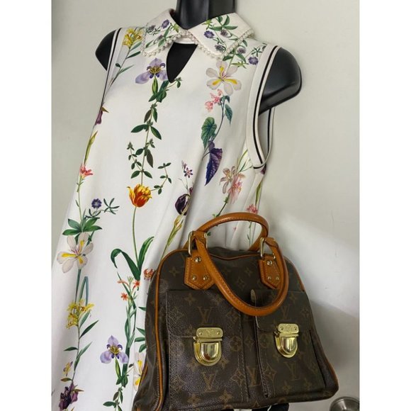 Louis Vuitton Manhattan PM Brown Tote Handbag - Picture 9 of 16